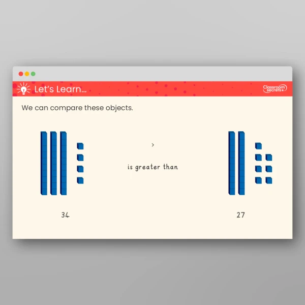 An image of the Compare Objects Teaching PPT Resource