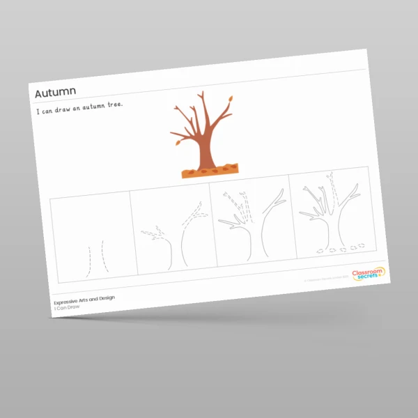 An image of the Autumn I Can Draw Resource