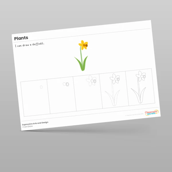 An image of the Plants I Can Draw Resource