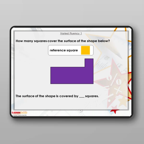 An image of the What is Area? Modelling PPT Resource