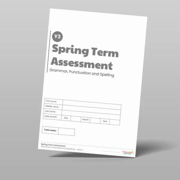 An image of the Spring Term GPS Assessment Resource
