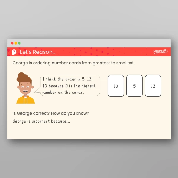 An image of the Order Numbers to 20 Teaching PPT Resource