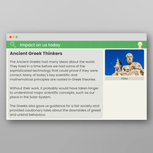 An image of the Lesson 6: How Has Ancient Greece Influenced us Today? PPT Resource