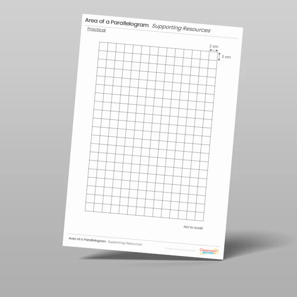 An image of the Area of a Parallelogram Tutor Supporting Resource Resource