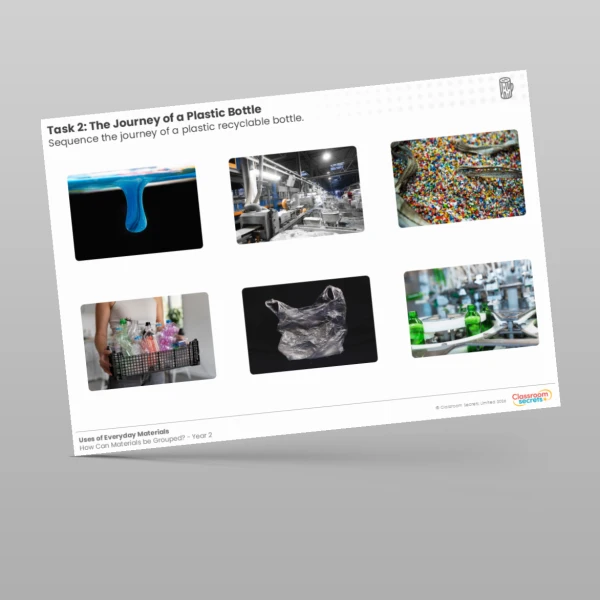 An image of the Lesson 1: The Journey of a Plastic Bottle Worksheet Resource