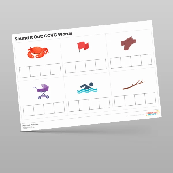 An image of the Phonics Sound It Out: CCVC Words Resource
