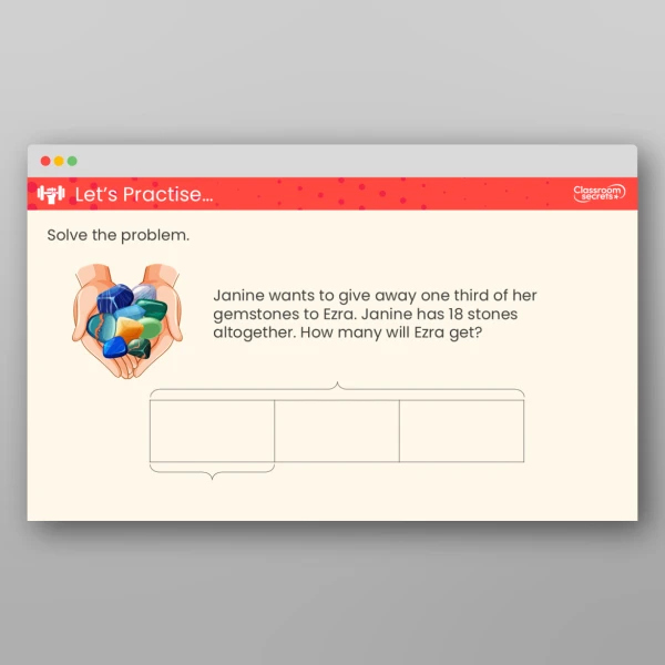 An image of the Calculate a Fraction of a Quantity Teaching PPT Resource