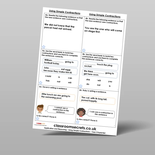 An image of the Using Simple Contractions Application and Reasoning Resource