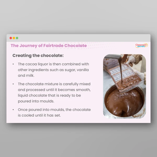 An image of the Fairtrade: The Journey of Chocolate Teaching PPT Resource