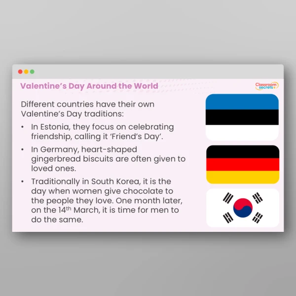 An image of the Valentine's Day KS2 Assembly Resource