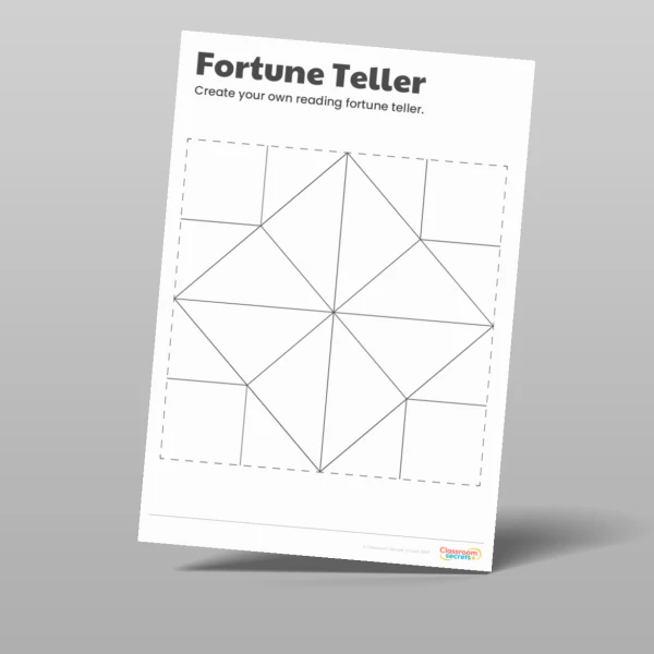An image of the World Book Day Fortune Teller Resource