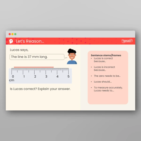 An image of the Measure in Millimetres Teaching PPT Resource