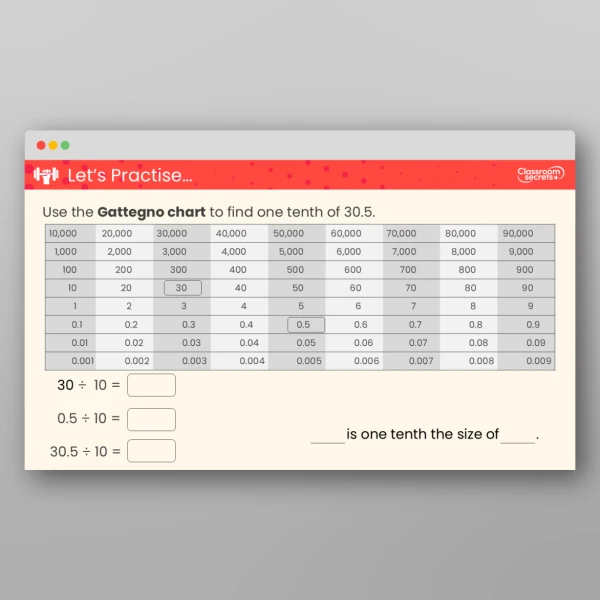 An image of the Divide by 10, 100 and 1,000 Teaching PPT Resource