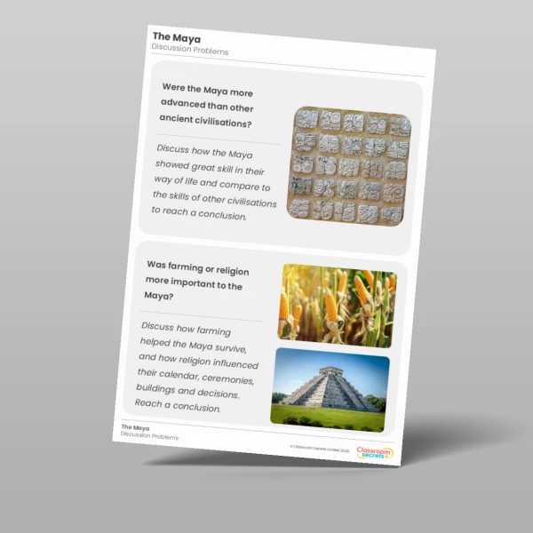 An image of the The Maya Discussion Problems Resource