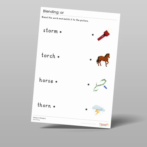 An image of the Phonics Blending Activities: or sound Resource