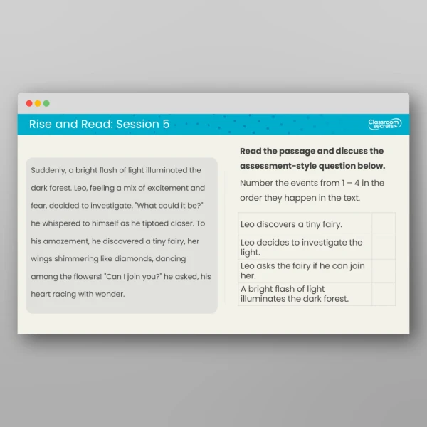 An image of the Rise and Read Set 3 Resource