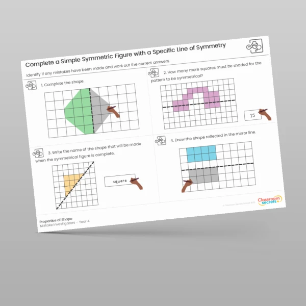 An image of the Properties of Shape Mistake Investigators Resource