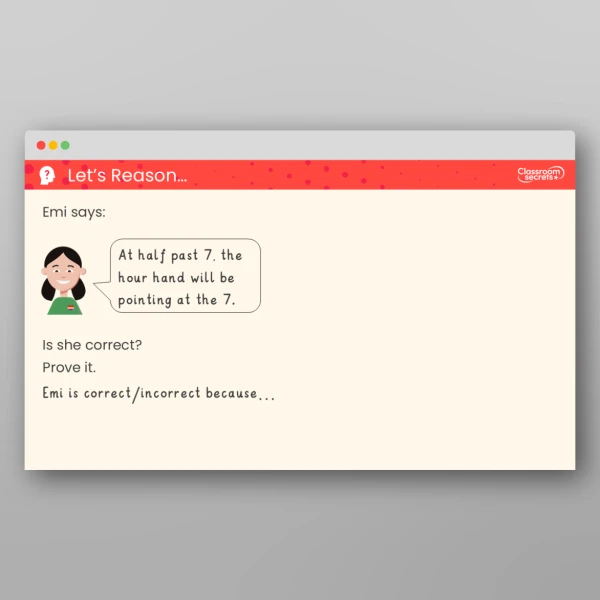 An image of the O'Clock and Half Past Teaching PPT Resource