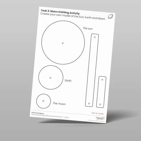 An image of the Lesson 2: Orbiting Moon Activity Worksheet Resource