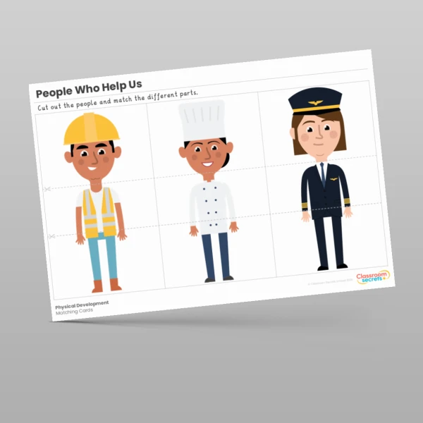 An image of the People Who Help Us Matching Cards Resource