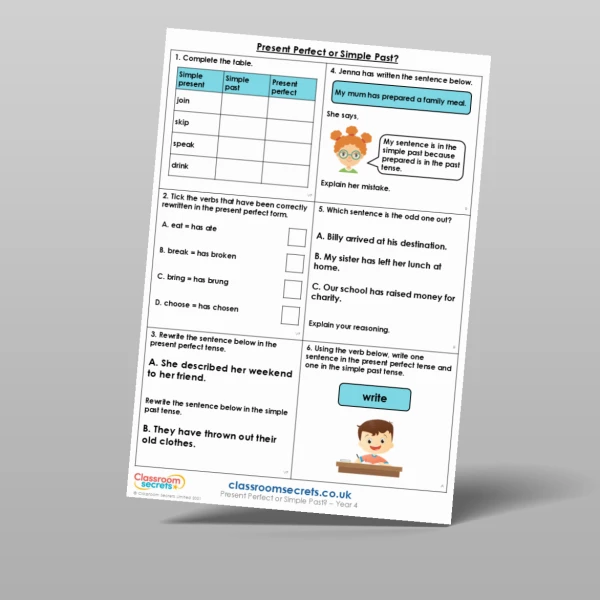 An image of the Present Perfect or Simple Past? Mixed Activity Resource