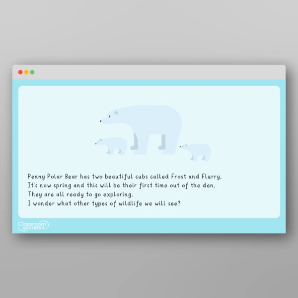 An image of the Amazing World - Polar Regions Maths Story Resource