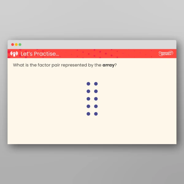 An image of the Free Factor Pairs Teaching PPT Resource