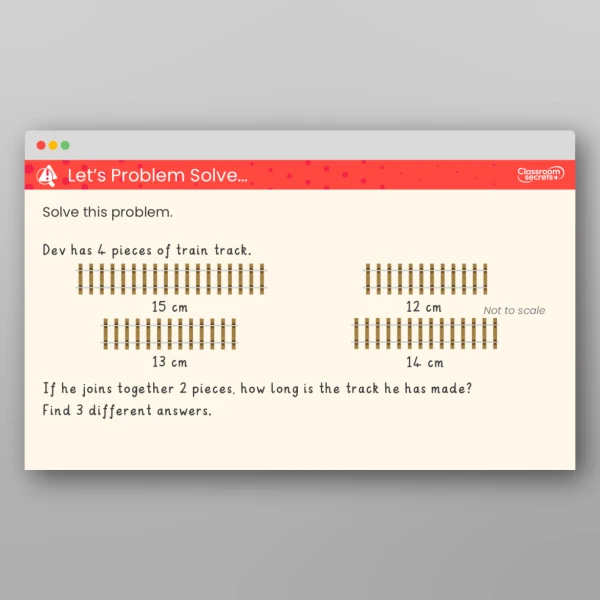 An image of the Four Operations with Lengths and Heights Teaching PPT Resource