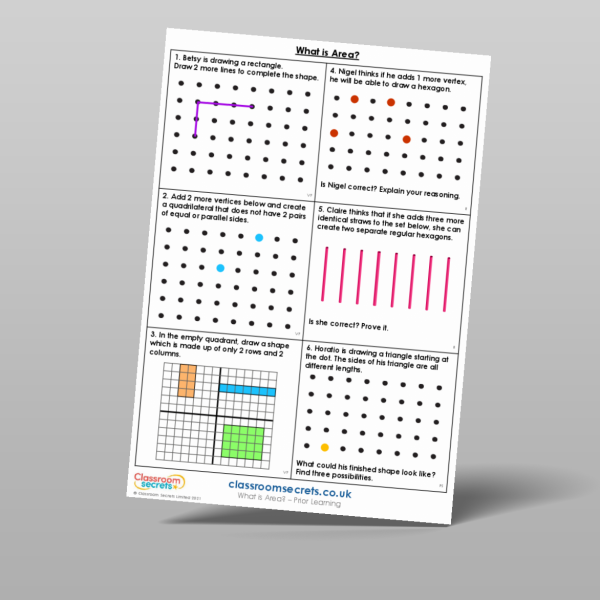 Year 4 What Is Area Prior Learning Resource | Classroom Secrets