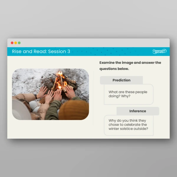 An image of the Rise and Read Winter Solstice Resource