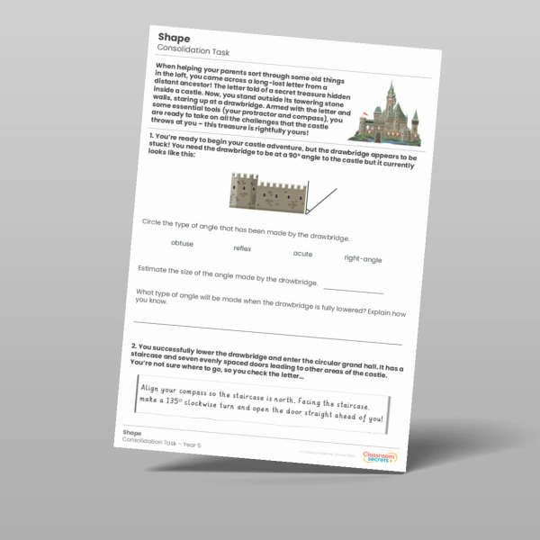 An image of the Shape Consolidation Task Resource
