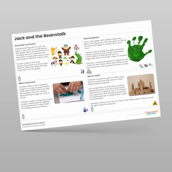 An image of the Jack and the Beanstalk Provision Enhancements Resource