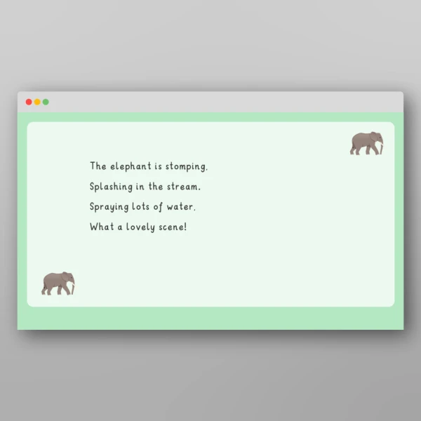 An image of the Amazing World - African Safari Rhyme Resource