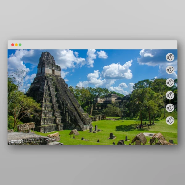 An image of the Time Travel Adventure - The Maya Soundscape Resource