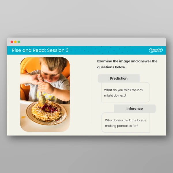 An image of the Rise and Read Pancake Day Resource