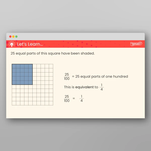 An image of the Halves and Quarters as Decimals Teaching PPT Resource