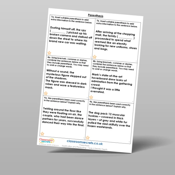 An image of the Parenthesis Application and Reasoning Resource