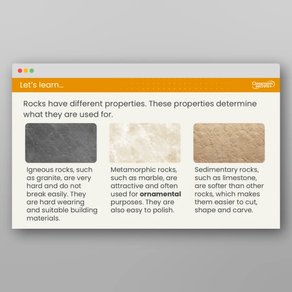 An image of the Free Lesson 1: What are Rocks? Resource