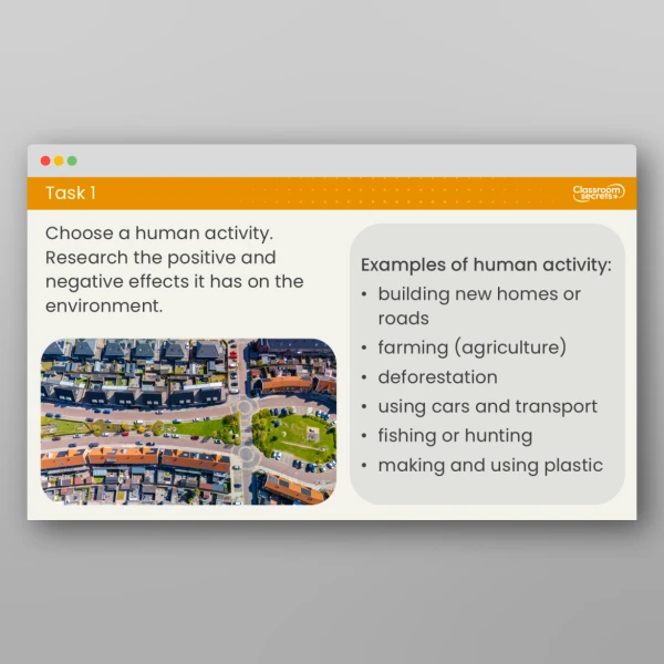 An image of the Lesson 6: How do Human Activities Impact Environments? Resource