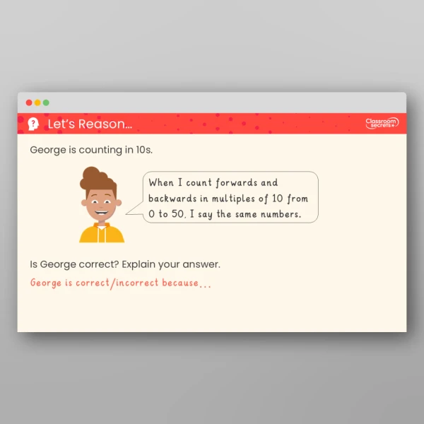 An image of the Count in 10s Teaching PPT Resource