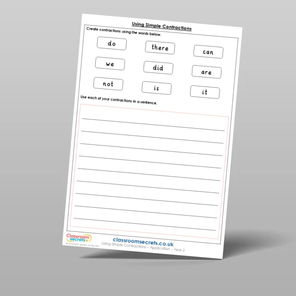 An image of the Using Simple Contractions Application Resource