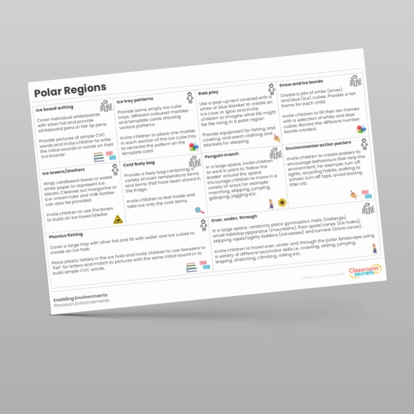 An image of the Amazing World - Polar Regions Provision Enhancements Resource