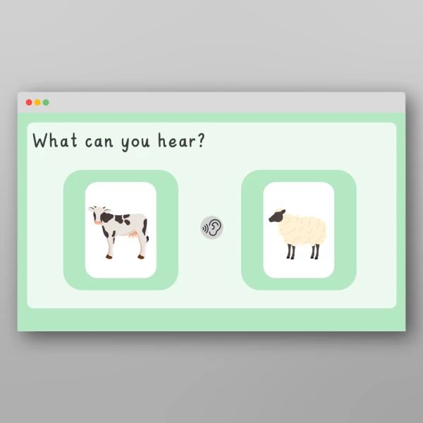 An image of the Phase 1 Phonics Environmental Sounds Farm PPT Resource