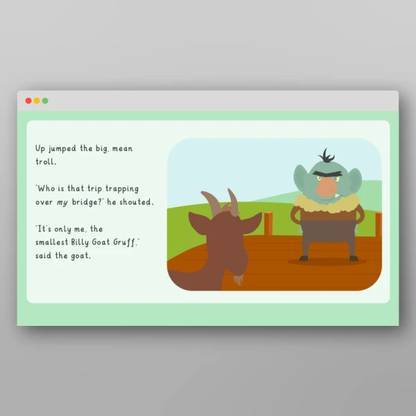 An image of the The Three Billy Goats Gruff Story Resource