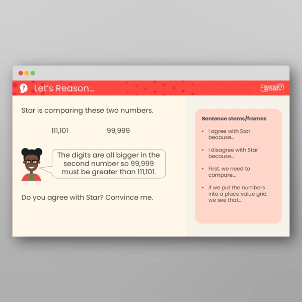An image of the Compare and Order Numbers to 1,000,000 Teaching PPT Resource