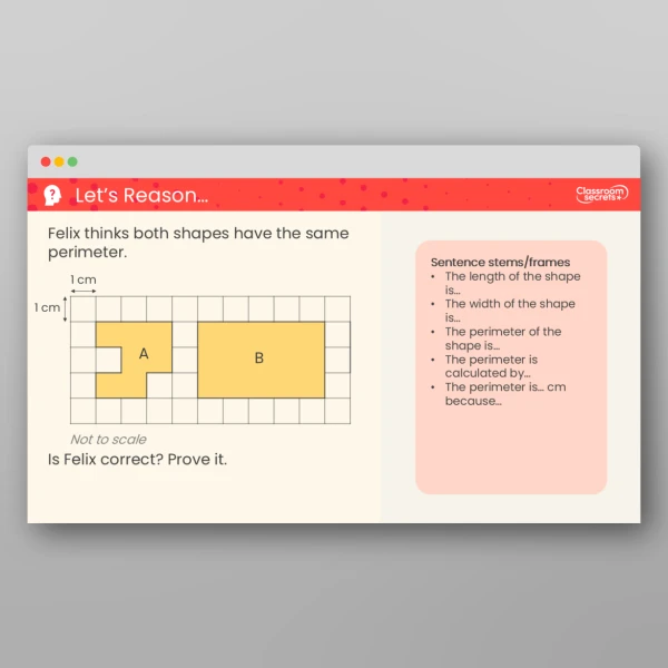 An image of the Perimeter on a Grid Teaching PPT Resource