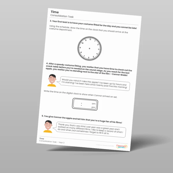 An image of the Time Consolidation Task Resource