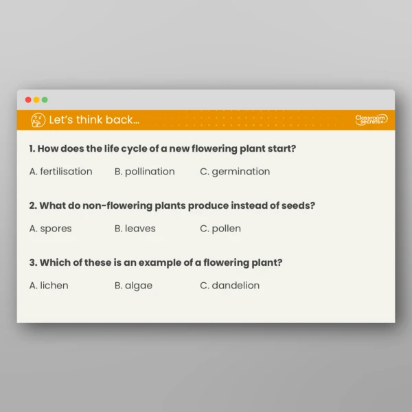 An image of the Free Lesson 1: How Do Plant Life Cycles Differ? Resource