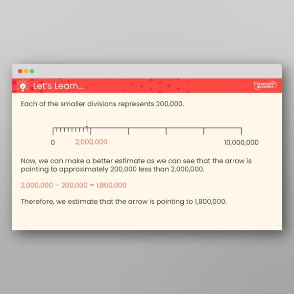 An image of the Number Line to 10,000,000 Teaching PPT Resource