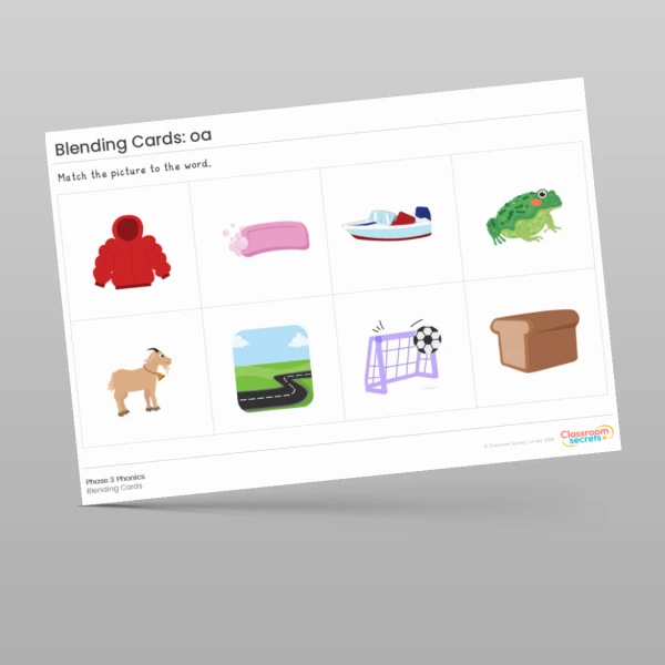 An image of the Blending Cards: oa Resource